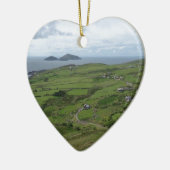 Ring des Iren-Meerblicks Kerrys Irland Keramik Ornament (Links)