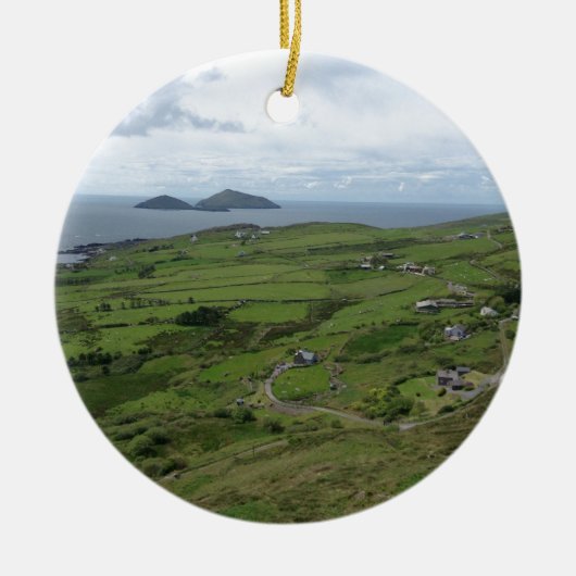 Ring des Iren-Meerblicks Kerrys Irland Keramik Ornament (Vorne)