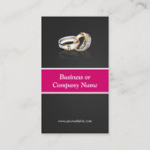 Ring Design Jeweler Juwelier Schmuck Schmuck Schmu Visitenkarte (Rückseite)