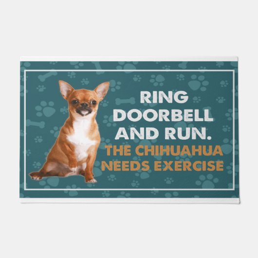 Ring Doorbell und die Führung der Chihuahua brauch Fußmatte (Vorderseite)