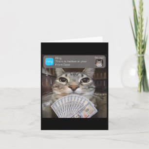 Ring Es ist Bewegung an der Vordertür lustige Meme Karte