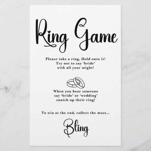 Ring Game Brautparty Games (Vorderseite)