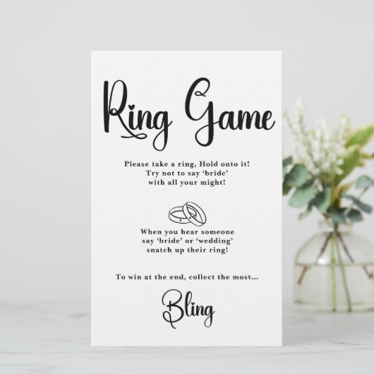 Ring Game Brautparty Games (Stehend Vorderseite)