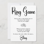 Ring Game Brautparty Games Einladung (Vorderseite)