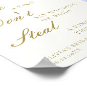 Ring Game Bridal Tee China Set Blau weiße Spitzen Poster (Ecke)