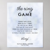 Ring Game Cloud 9 Brautparty Game Elegante Sky Poster (Vorne)
