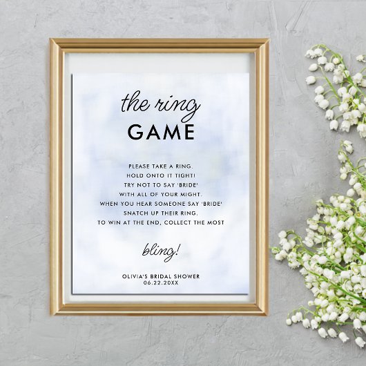 Ring Game Cloud 9 Brautparty Game Elegante Sky Poster