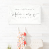 Ring Heart Future Mrs. Any Color Brautparty Banner (Insitu)