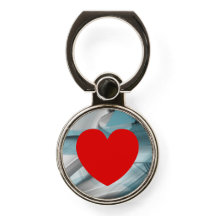 Ring Holder Trend Abstrakter Blauer Ozean
