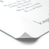 Ring Hour Brautparty Game Sign Poster (Ecke)