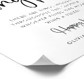 Ring Hour Orange Brautparty Game Card Poster (Ecke)