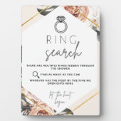 Ring Hunt Brautparty Game Plaque Fotoplatte (Vorderseite)