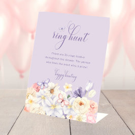 Ring Hunt Bridal Sign Sockelschild