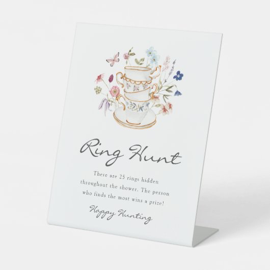 Ring Hunt Bridal Sign Sockelschild (Vorderseite)