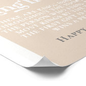 Ring Hunt Game Disco Ball Brautparty Poster (Ecke)