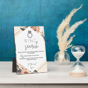 Ring Hunt Junggesellinnenabschied Spiel Plakette Fotoplatte