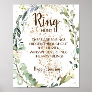 Ring Hunt Kräuter-Junggesellinnenabschied-Spielsch Poster
