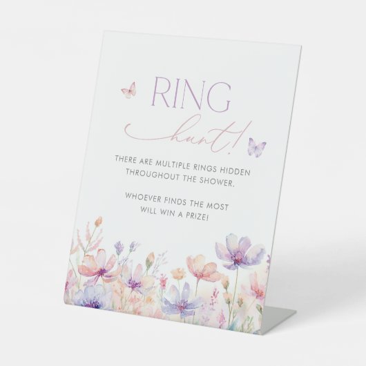 Ring Hunt Schild Junggesellinnenabschied Spiel Flo (Vorderseite)