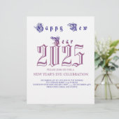 Ring in 2025: Silvesterzelebrierkarte (Stehend Vorderseite)