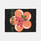 Ring In The Joy T Shirt Fleecedecke (Vorderseite (Horizontal))