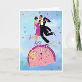 Ring in the New Year Grußkarte Karte (Vorderseite)