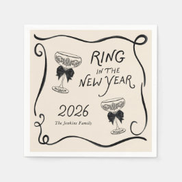 Ring in the New Year Paper Napkin Serviette