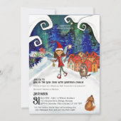 Ring in the New Year with Nordic Charm I Whimsical Einladung (Vorderseite)