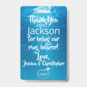 Ring-Inhaber-Papier-Abzeichen Ausweis (Rückseite)