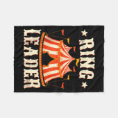Ring Leader - Circus Lover Ringmaster Circus Party Fleecedecke (Vorderseite (Horizontal))
