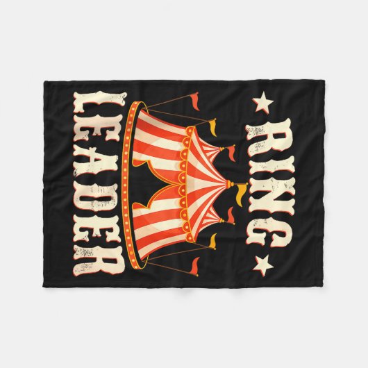 Ring Leader - Circus Lover Ringmaster Circus Party Fleecedecke (Vorderseite (Horizontal))