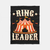 Ring Leader - Circus Lover Ringmaster Circus Party Fleecedecke (Vorderseite)