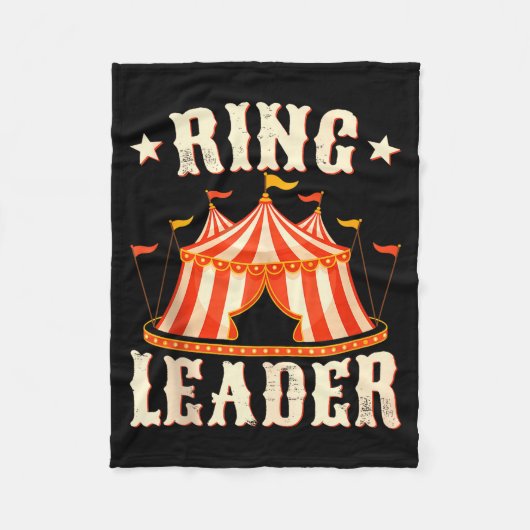 Ring Leader - Circus Lover Ringmaster Circus Party Fleecedecke (Vorderseite)
