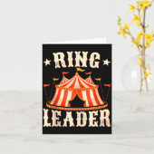 Ring Leader - Circus Lover Ringmaster Circus Party Karte (Gelbe Blume)