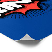 Ring! Lebhafter Pop Art Sound-Effekt Poster (Ecke)