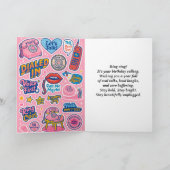 "Ring! Mädchen glücklich Geburtstag Karte (Innenseite)