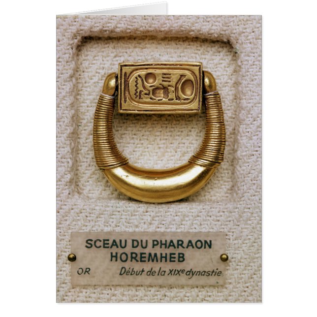 Ring mit dem Siegel von General Horemheb (Vorne)