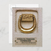 Ring mit dem Siegel von General Horemheb Postkarte (Vorne/Hinten)