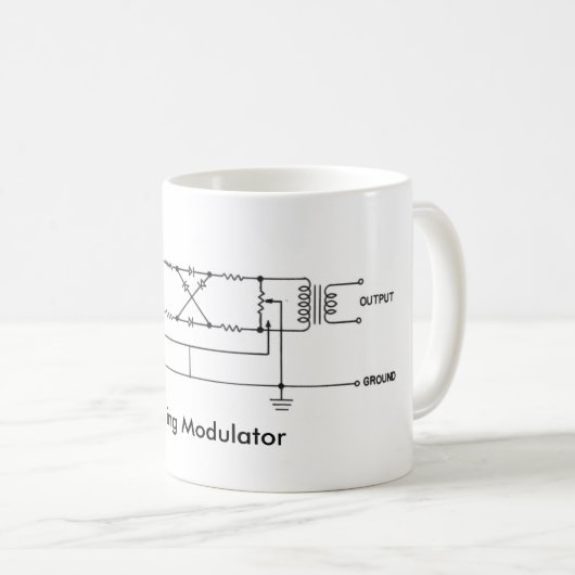 Ring-Modulator-Diagramm-Tasse Kaffeetasse (VorderseiteRechts)