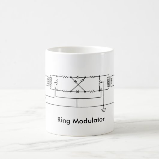 Ring-Modulator-Diagramm-Tasse Kaffeetasse (Mittel)