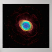 Ring Nebel oder NGC 6720 True Shape, ZGOA Poster (Vorne)