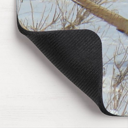 Ring-necked Fasan B22 im Schnee Mousepad (Ecke)