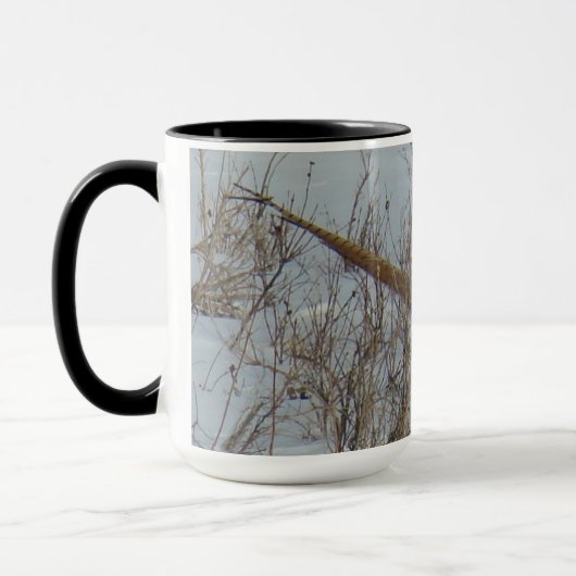 Ring-necked Fasan B23 im Schnee Tasse (Links)