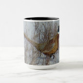 Ring-necked Fasan B23 im Schnee Tasse (Zentrum)