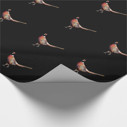 Ring-necked Fasan Geschenkpapier (Ecke)