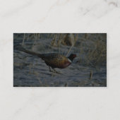 Ring-necked Fasan Visitenkarte (Rückseite)