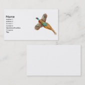 Ring-Necked Fasan-Visitenkarte Visitenkarte (Vorne/Hinten)