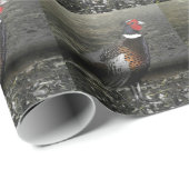 Ring-Necked Fasan-Vogel Geschenkpapier (Rolleneckpunkt)