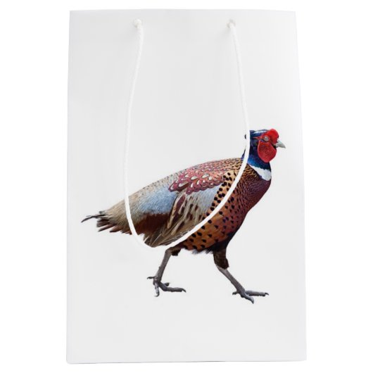 Ring Necked Pheasant Mittlere Geschenktüte (Vorderseite)
