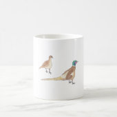 Ring-necked Pheasant watercolor bird species art Kaffeetasse (Mittel)