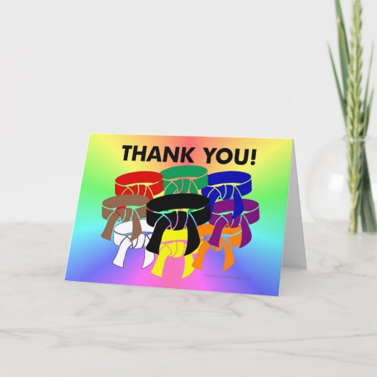 Ring of Belts Vielen Dank Karten (Vorderseite)